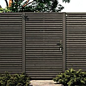 Tuinpoort Grenen Andalusië horizontaal (99 x 178 cm, Zwart, Hout) | BAUHAUS