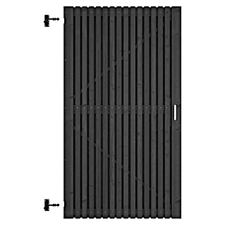 Tuinpoort Grenen Andalusië verticaal (99 x 178 cm, Zwart, Hout)