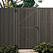 Tuinpoort Grenen Andalusië verticaal (99 x 178 cm, Zwart, Hout) | BAUHAUS