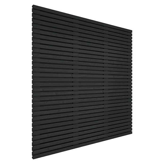 Schutting Grenen Andalusië (b x h: 180 x 180 cm, Hout, Zwart) | BAUHAUS