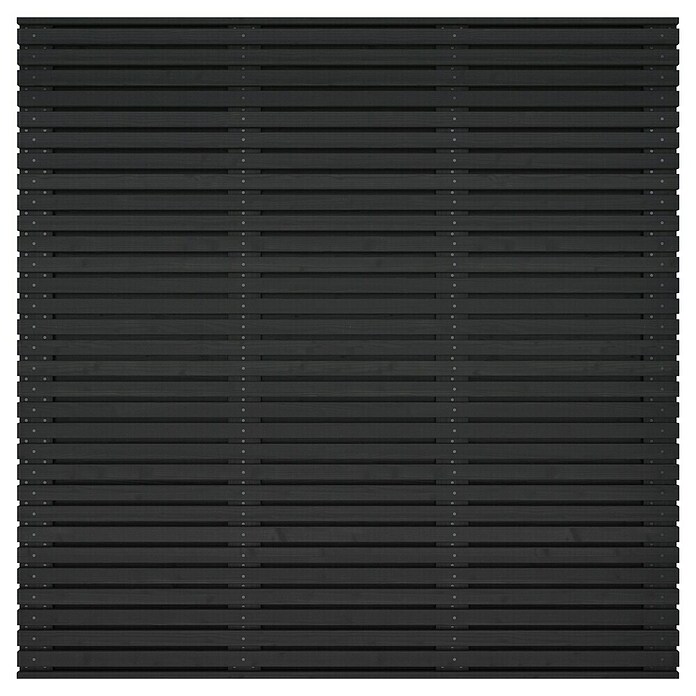 Schutting Grenen Andalusië (b x h: 180 x 180 cm, Hout, Zwart) | BAUHAUS