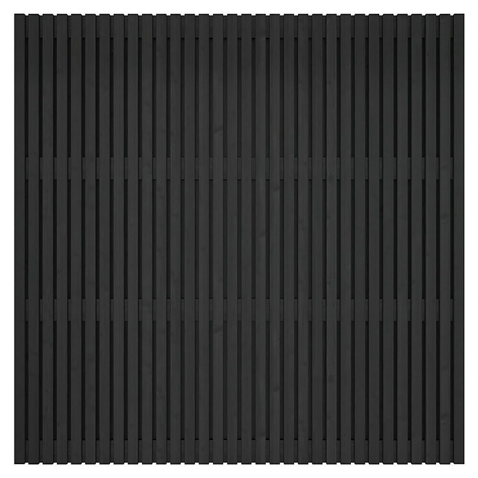 Schutting Grenen Andalusië (b x h: 180 x 180 cm, Hout, Zwart) | BAUHAUS
