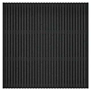 Schutting Grenen Andalusië (b x h: 180 x 180 cm, Hout, Zwart)