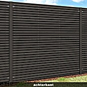 Schutting Grenen Andalusië (b x h: 180 x 180 cm, Hout, Zwart) | BAUHAUS