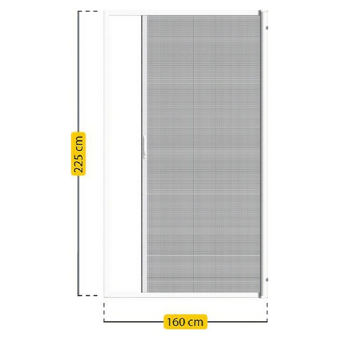 Schellenberg Zaščita proti mrčesu za drsna vrata  (Š x V: 160 x 225 cm) | 1195 - Fliegengitter | AAEF - Fliegenschutz | AAE - Beschläge | AA - Eisenwaren | A - Eisenwaren | BAUHAUS