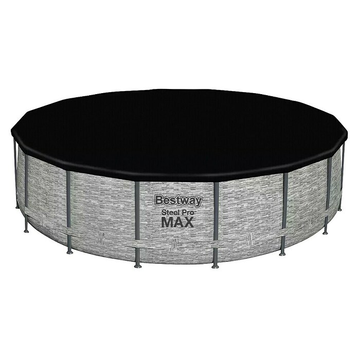 Bestway Bazen s okvirom Steel Pro Max  (Ø x V: 488 x 122 cm, Siva, 19.500 l) | BAUHAUS