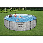 Bestway Bazen s okvirom Steel Pro Max  (Ø x V: 488 x 122 cm, Siva, 19.500 l) | BAUHAUS