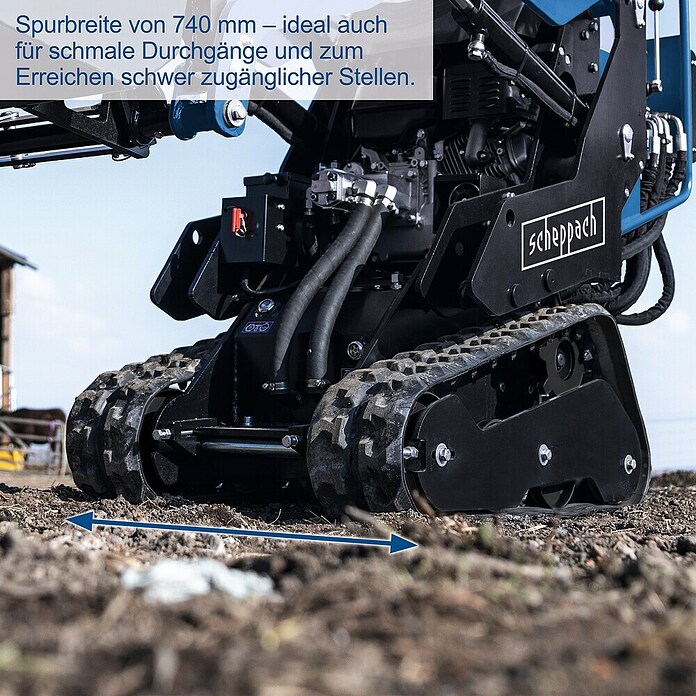 Scheppach Kompaktlader MKL730 (Benzin, Traglast: 200 kg, Tankvolumen: 6 l) | BAUHAUS