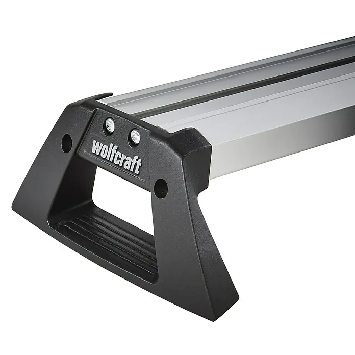 Wolfcraft Cortaláminas de parquet VLC 800 - Ancho de corte: 465 mm, Aluminio - Accesorio para banco de trabajo Wolfcraft Master 600: Tope ajustable para trabajos de madera precisos, ideal para aficionados y profesionales.