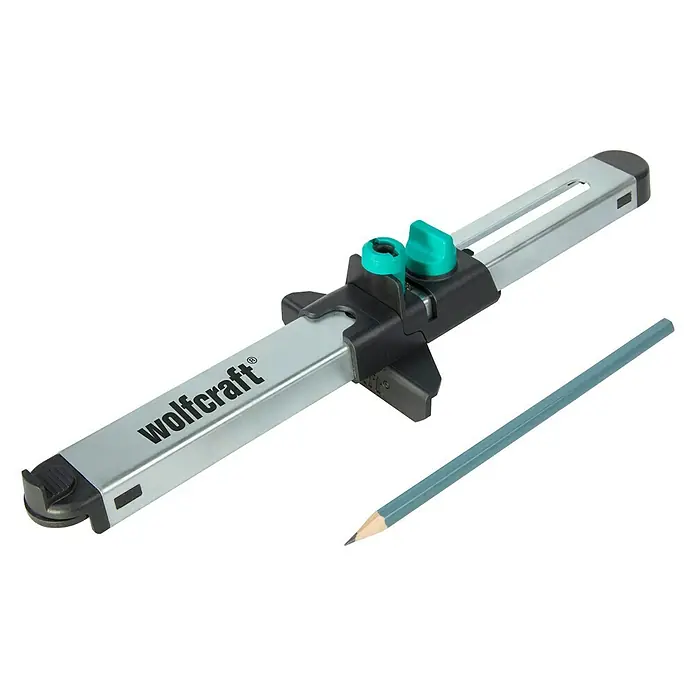 Wolfcraft Anreißlehre - Länge: 295 mm - Das Wolfcraft-Werkzeug zum Kreisschneiden mit einem Bleistift dient zum präzisen Markieren und Schneiden von Kreisen.