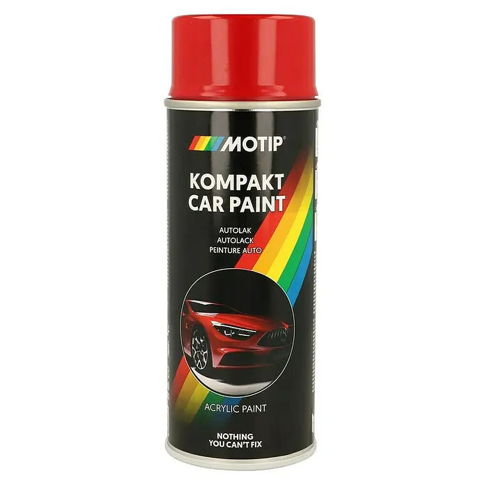 Motip Sprühlack Kompakt - 41530 Rot, Glänzend, 400 ml - Dose roter MOTIP Kompakt Autolack, ideal zum Ausbessern von Lackschäden und zur individuellen Gestaltung von Fahrzeugen.