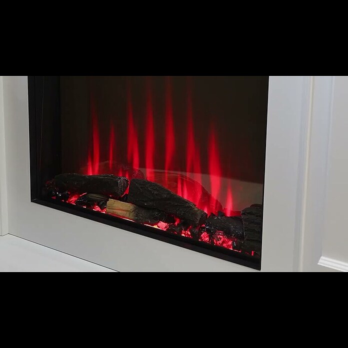 Focalpoint Chimenea eléctrica Kendal (2.000 W, Blanco, 38 x 125 x 99 cm) | BAUHAUS