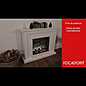 Focalpoint Chimenea eléctrica Atherstone Slate (2.000 W, Blanco, 24 x 100 x 80 cm) | BAUHAUS