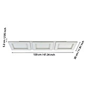 Eglo LED stropna svetilka Padrogiano  (Do x Š x V: 120 x 30 x 5 cm, Hladno bela, Jeklo, Bela, Možnost zatemnitve) | 3015 - Pendelleuchte Wohnraum | CACA - Pendelleuchte Wohnraum | CAC - Indoorleuchten | CA - Beleuchtung | C - Elektro | BAUHAUS