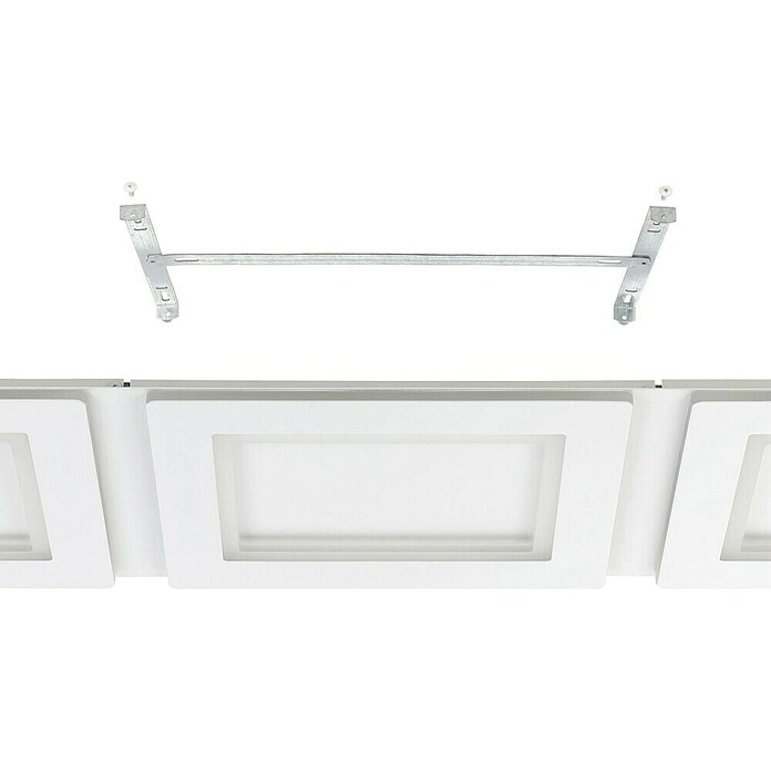Eglo LED-Deckenleuchte Padrogiano-Z (L x B x H: 1 200 x 300 x 50 mm, Kaltweiß, Kunststoff, Weiß, Dimmbar) | BAUHAUS