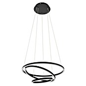 Eglo LED-Pendelleuchte rund Lobinero-Z (Ø x H: 58 x 110 cm, Schwarz / Weiß, Kaltweiß) | BAUHAUS