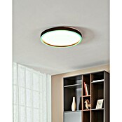 Eglo Smart-LED-Deckenleuchte rund Montemorelos-Z (Ø x H: 57 x 7 cm, 34,5 W, RGBW, Schwarz) | BAUHAUS