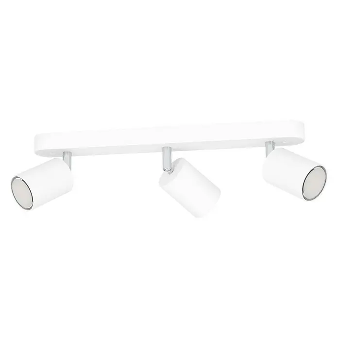 Eglo LED-Wand- & Deckenstrahler Adfira-Z - 27 W, Weiß/ Chrom, RGBW, Anzahl Leuchtmittel: 3 Stk. - Moderne weiße Deckenleuchte mit drei Strahlern für eine stilvolle Beleuchtung im Innenbereich. Ideal für Wohnzimmer und Flure.