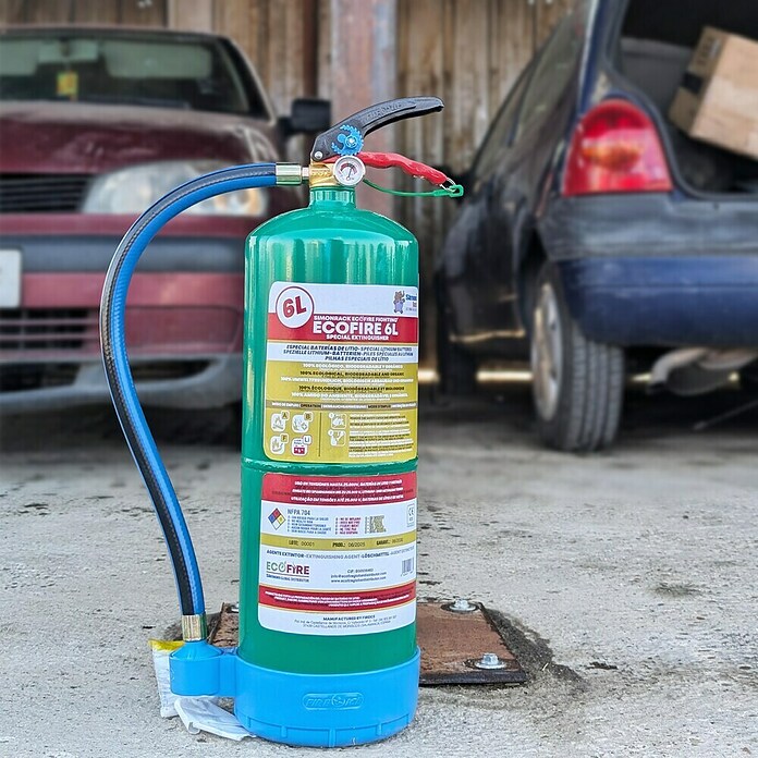 Simonrack Ecofire Extintor de incendios Fighting con gancho (6 l) | BAUHAUS
