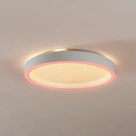 Eglo  Smart-LED-Deckenleuchte rund Kristalleffekt