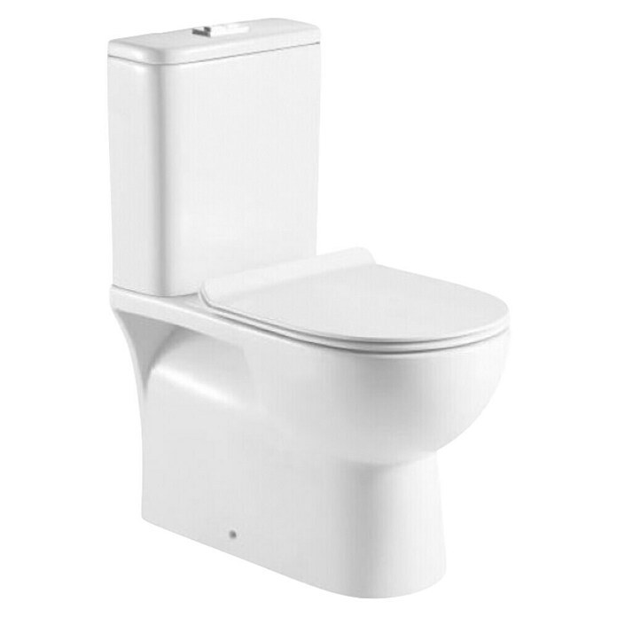 Sanotechnik Set stajaća WC školjka s daskom R3030 (S rubom za ispiranje ...