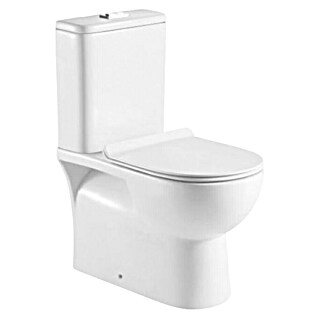 Sanotechnik Prostostoječi WC set R3030 (Z izpiralnim robom, Bela)