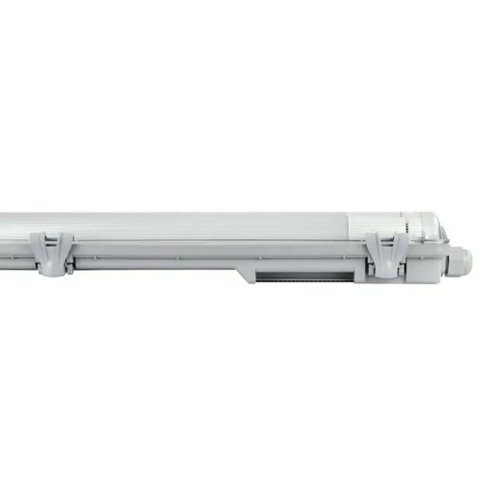 E2 elektro LED-Feuchtraumlichtleiste Classic - L x B x H: 126,8 x 8,8 x 5,2 cm, Lichtfarbe: Neutralweiß, 36 W, IP65 - Die LED-Feuchtraumleuchte ist ideal für den Einsatz in Umgebungen mit hoher Luftfeuchtigkeit. Die Leuchte bietet eine helle und zuverlässige Beleuchtung.