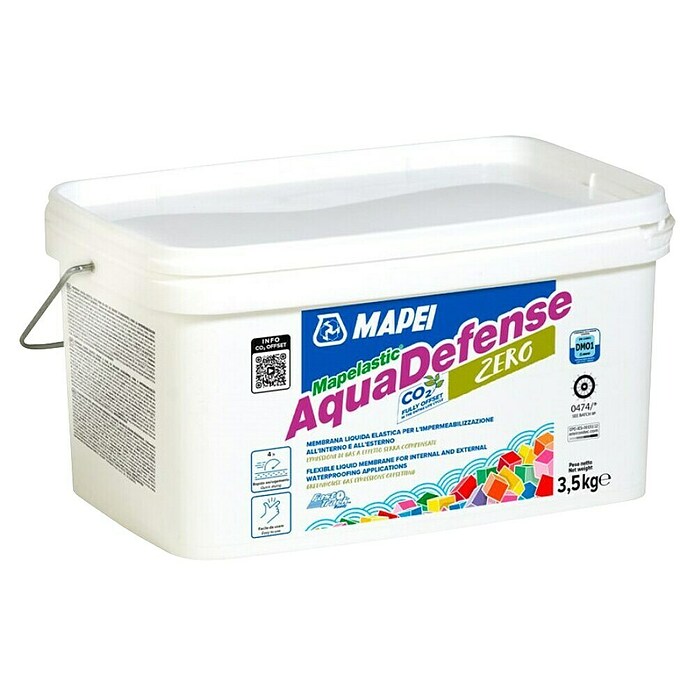 Mapei Hidroizolacijska masa AquaDefense Zero  (3,5 kg, Potrošnja: 1,3 kg/m²) | BAUHAUS