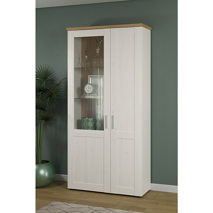 Trendteam Vitrine Shade (B x T x H: 95 x 38 x 194 cm, Weiß) | BAUHAUS