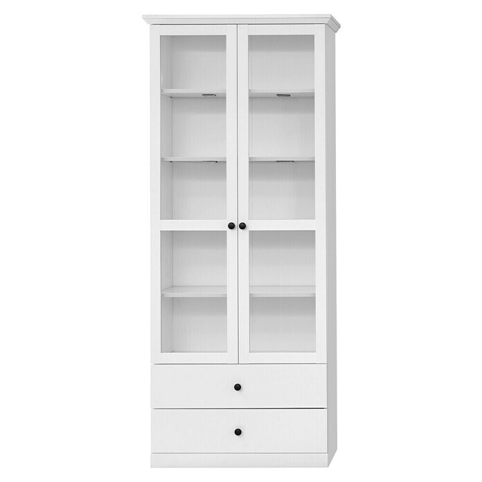 Trendteam Vitrine Baxxter (B x T x H: 81 x 41 x 196 cm, Weiß) | BAUHAUS