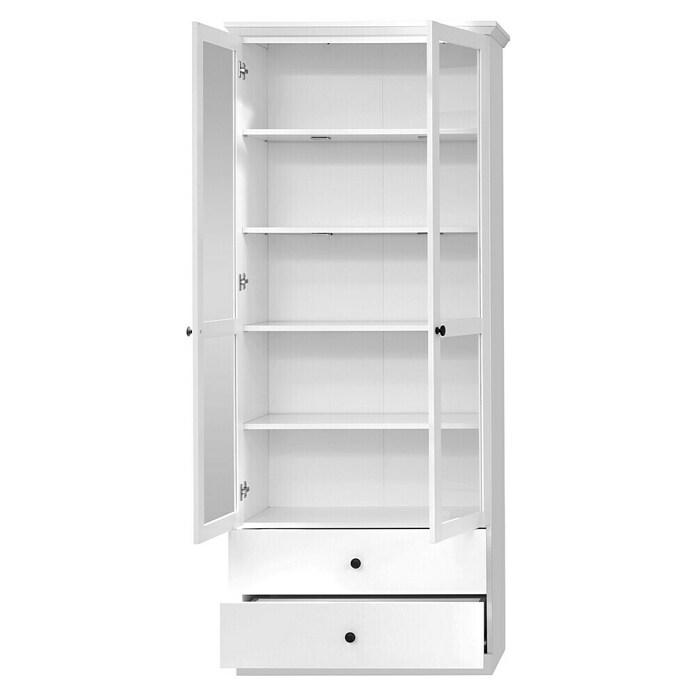 Trendteam Vitrine Baxxter (B x T x H: 81 x 41 x 196 cm, Weiß) | BAUHAUS