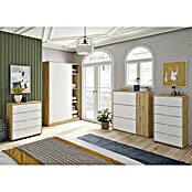 Cómoda Garona (L x An x Al: 40 x 60 x 109 cm, Roble Nodi/Blanco Artik, Número de cajones: 5 ud.) | BAUHAUS