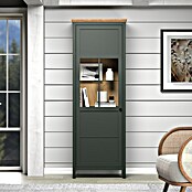 Trendteam Vitrine Stanton (B x T x H: 69 x 39 x 198 cm, Grün) | BAUHAUS