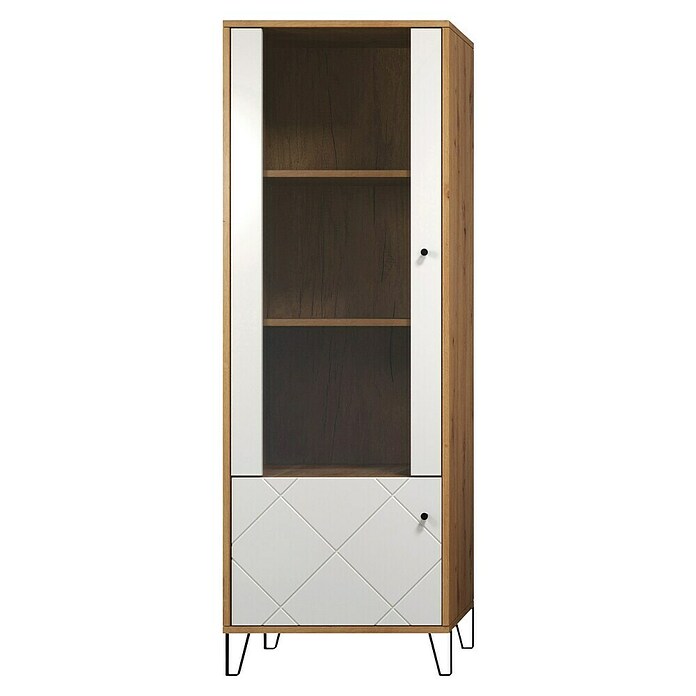 Trendteam Vitrine Touch (B x T x H: 63 x 40 x 172 cm, Weiß) | BAUHAUS