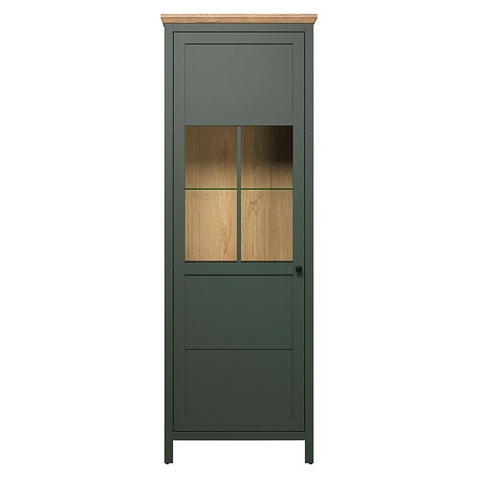 Trendteam Vitrine Stanton (B x T x H: 69 x 39 x 198 cm, Grün) | BAUHAUS