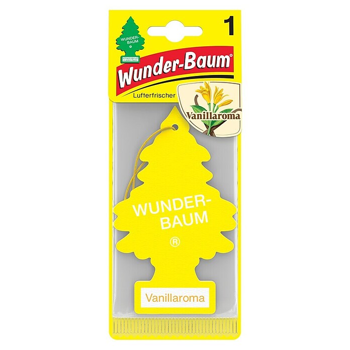 Wunderbaum Vanille Luchtverfrisser – 10 Stuks Originele Geurbomen Voor In De Auto