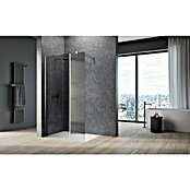 Camargue Meran Mix & Match Duschwand (B x H: 120 x 200 cm, Beschichtet, Silberglanz, B: 200mm Wellenglas + B: 970mm Grau) | BAUHAUS