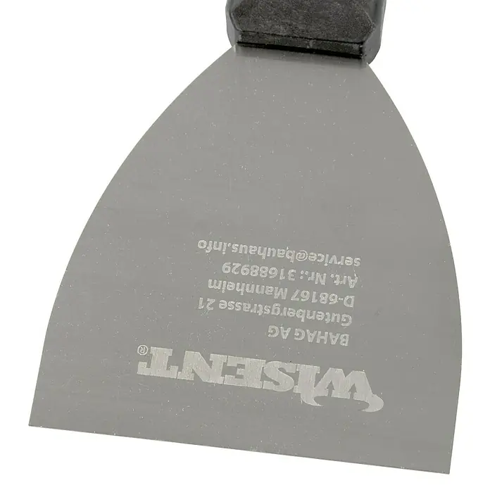 Wisent Malerspachtel mit Softgriff - Klingenbreite: 100 mm - Spachtel der Marke Wisent, ideal für präzises Auftragen und Glätten von Materialien bei Bau- und Renovierungsarbeiten.