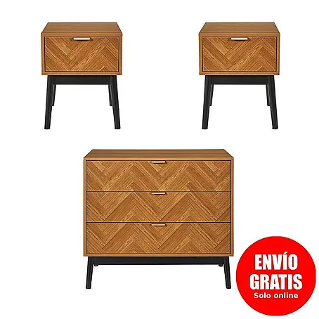 Home Deco Factory Felix Cómoda con mesitas