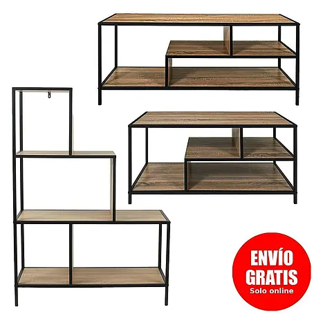 Home Deco Factory Edison Conjunto mueble de salón