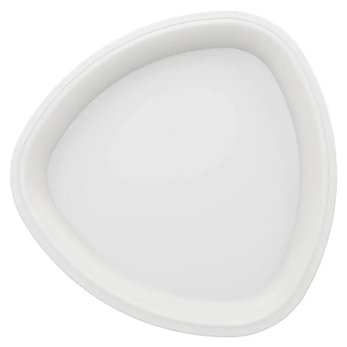 Eglo LED-Deckenleuchte rund Loretello-Z - 12 W, Ø x H: 35 x 7,5 cm, Weiß, Neutralweiß - Weiße, dreieckige Schale mit abgerundeten Ecken, ideal für Snacks oder als dekoratives Element.