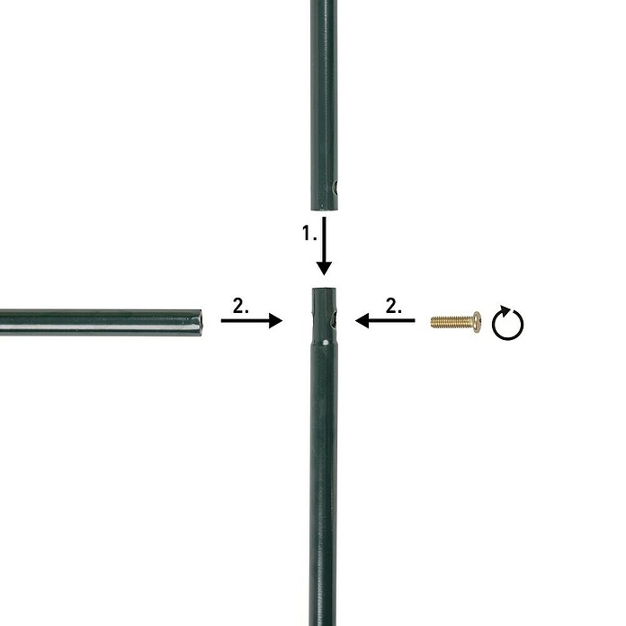 Lok za vrtnice  (230 cm x 140 cm x 37 mm, Zelena, Jeklo) | 7418 - Pergola, Rosenbogen | IAGB - Gartenholz | IAG - Außenbereichsausstattung | IA - Gartenhartware | I - Stadtgarten | BAUHAUS