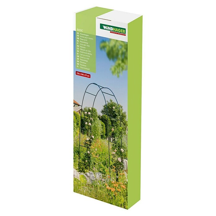 Lok za vrtnice  (230 cm x 140 cm x 37 mm, Zelena, Jeklo) | 7418 - Pergola, Rosenbogen | IAGB - Gartenholz | IAG - Außenbereichsausstattung | IA - Gartenhartware | I - Stadtgarten | BAUHAUS