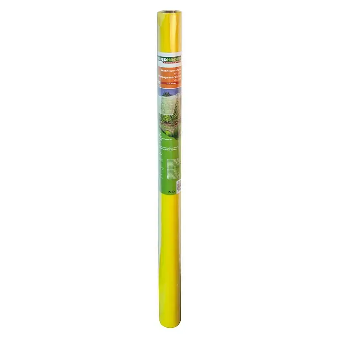 Windhager Frühbeetfolie - Gelb-Transparent, 2 x 10 m - Rolle gelbe Windhager Wachstumsfolie, ideal für den Garten. Sie schützt Pflanzen und fördert das Wachstum. Größe: 2 x 10 Meter.