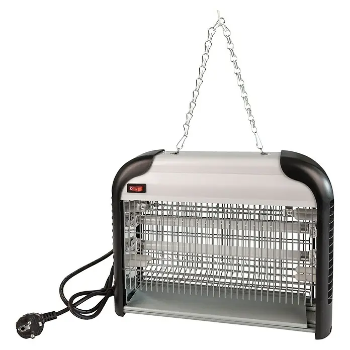 Windhager UV-Mückenlampe Comfortable+ - 40 W, Wirkungsbereich: 100 m² - Elektrischer Insektenvernichter mit Aufhängekette, ideal zur Schädlingsbekämpfung in Innenräumen. Sicher und effektiv für ein insektenfreies Zuhause.