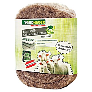 Windhager Schnecken-Stopp Schafwoll-Schneckenbremse (L x B: 500 x 10 cm)