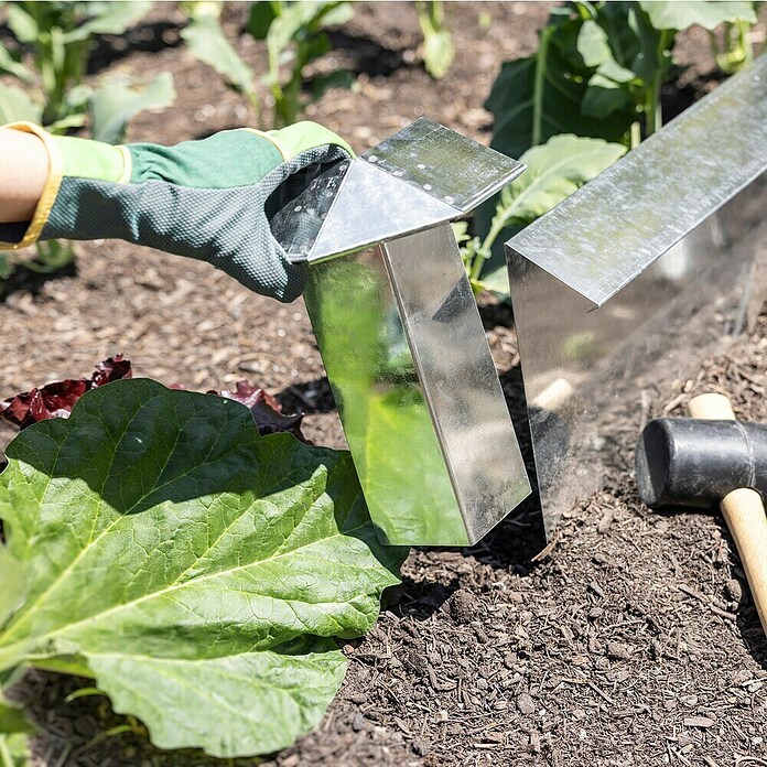 Windhager Schneckenblech Außenecke (Stahlblech, Grau)