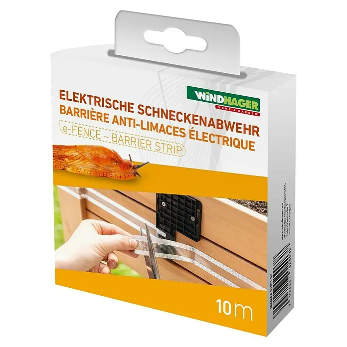 Windhager Schneckenband e-FENCE Tape - 10 m, Passend für: Windhager Schneckenabwehr e-FENCE - Die elektrische Schneckenabwehr "e-Fence" von Windhager ist eine umweltfreundliche Barriere, die Schnecken effektiv von Pflanzen fernhält.