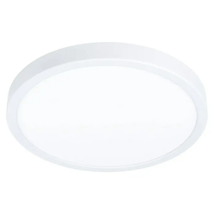 Eglo connect.z LED-Panel rund Fueva 6-Z - Ø x H: 28 x 2,5 cm, Weiß, RGBW - Eine runde, weiße Deckenleuchte für eine moderne und helle Beleuchtung im Innenbereich. Schlichtes Design für vielfältige Einsatzmöglichkeiten.
