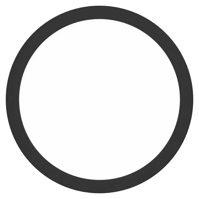 Eglo connect.z LED-Panel rund Fueva 6-Z - 11,2 W, Ø x H: 21 x 2,5 cm, Schwarz, RGBW - Abstraktes Bild eines Kreises mit einer breiten, grauen Umrandung auf einem schwarzen Hintergrund, ideal für vielfältige Designzwecke.